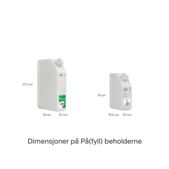 The Påfyll Container Comes in Two Different Sizes